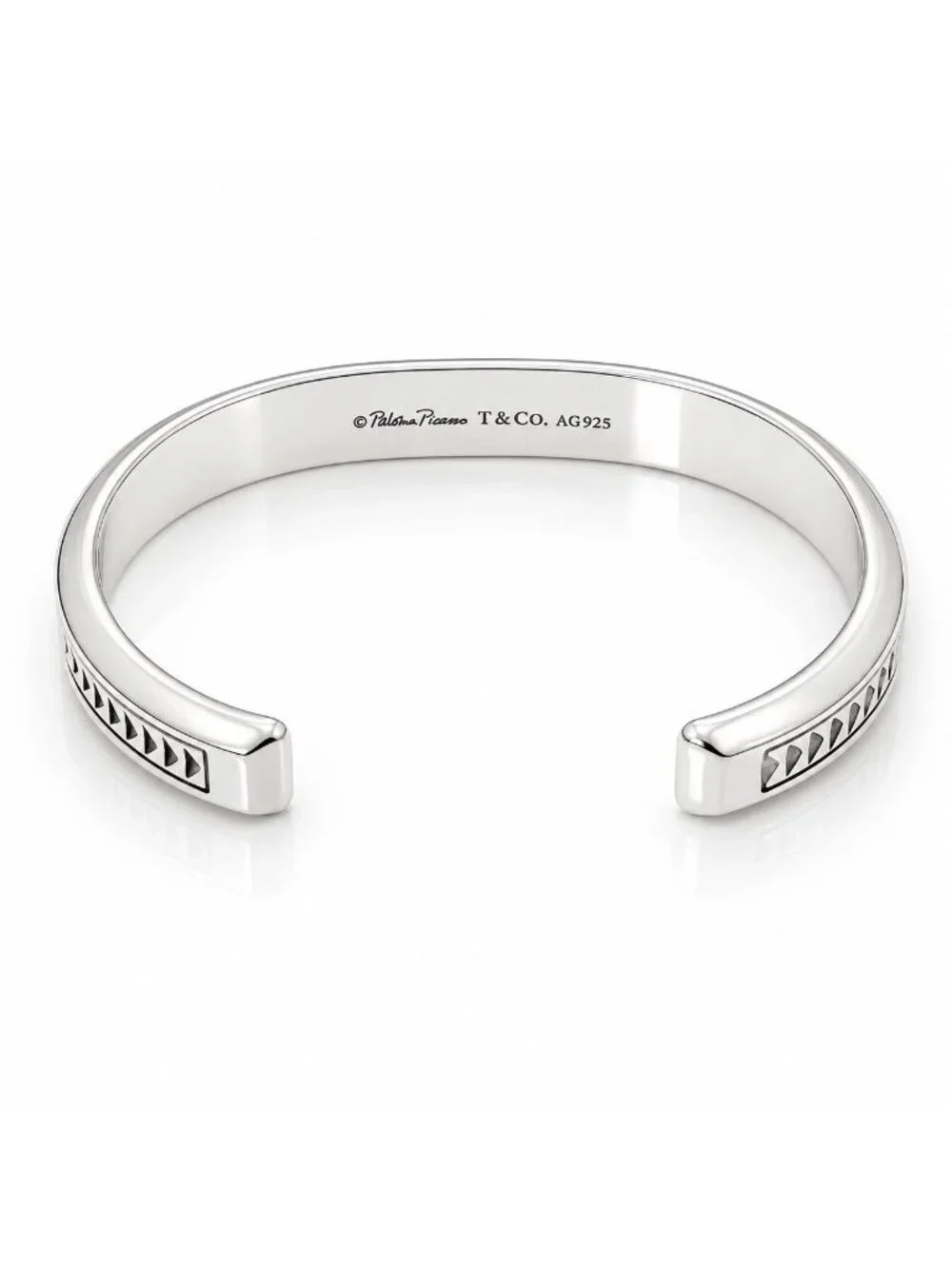 Tiffany & Co Mens Caliper Cuff Bracelet by Paloma Picasso in Sterling Silver
